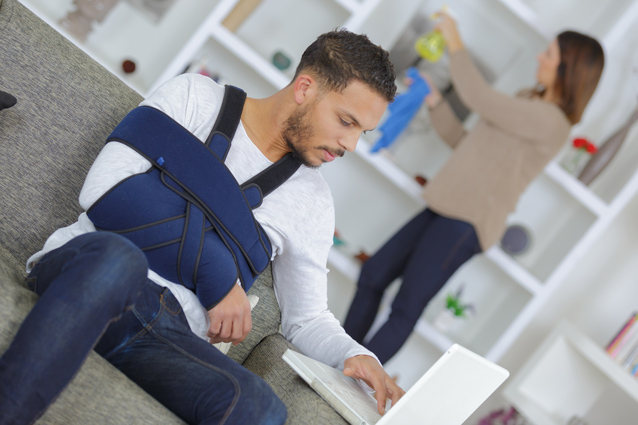 photo d'une personne bléssée