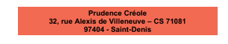 adresse prudence créole